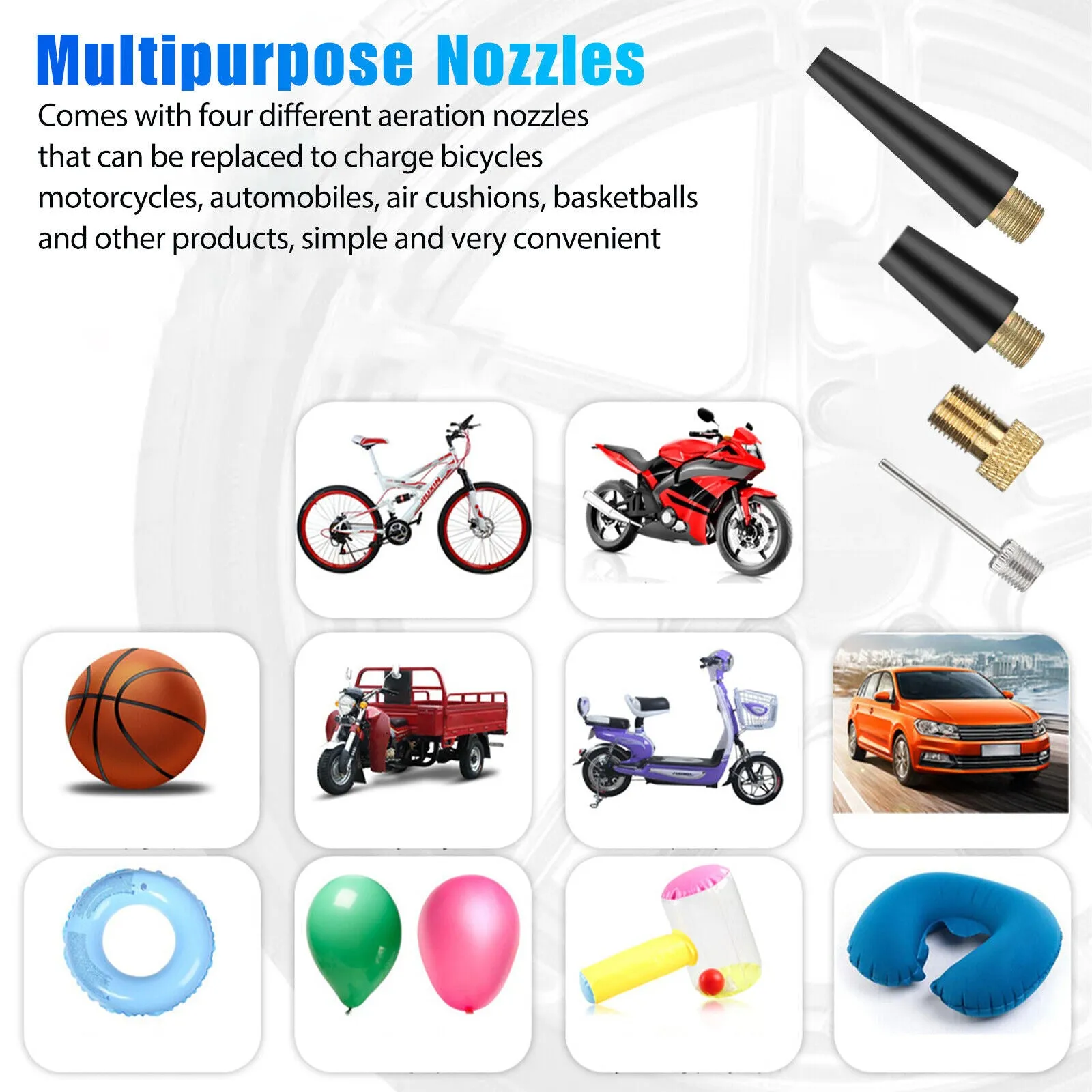 150psi Car Digital Electric Tire Inflator Portable LCD Car