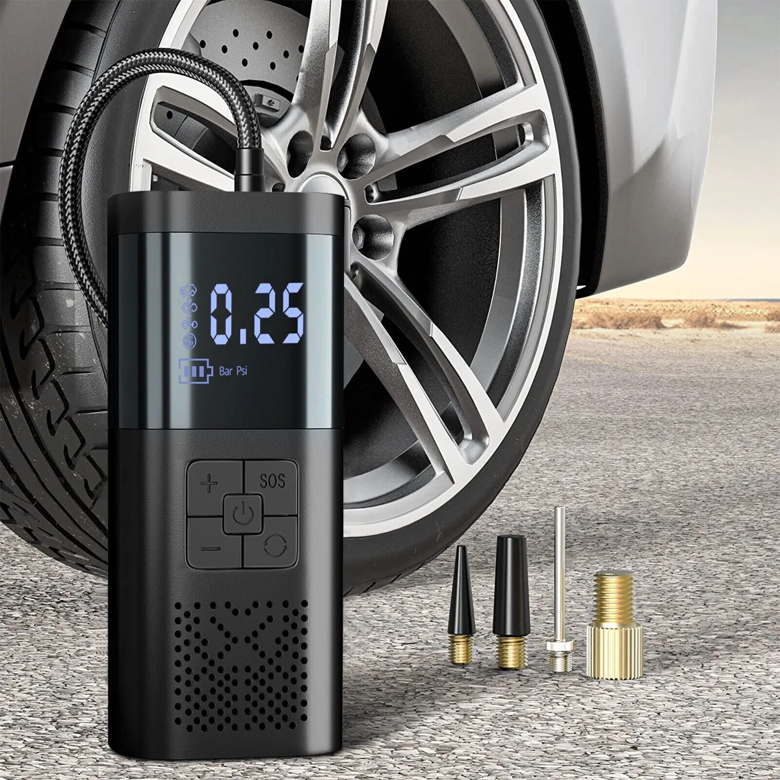 150psi Car Digital Electric Tire Inflator Portable LCD Car