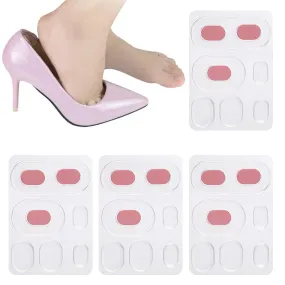 24 Pcs Self Adhesive Corn Pads Latex Foam Corn Cushions Clear Callus Pads Gel Heel Liners for Women Men Relieve Shoe Friction Feet Sore