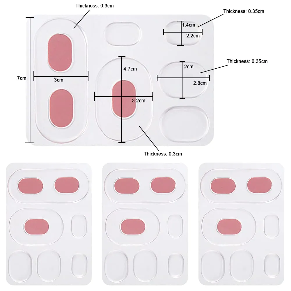 24 Pcs Self Adhesive Corn Pads Latex Foam Corn Cushions Clear Callus Pads Gel Heel Liners for Women Men Relieve Shoe Friction Feet Sore