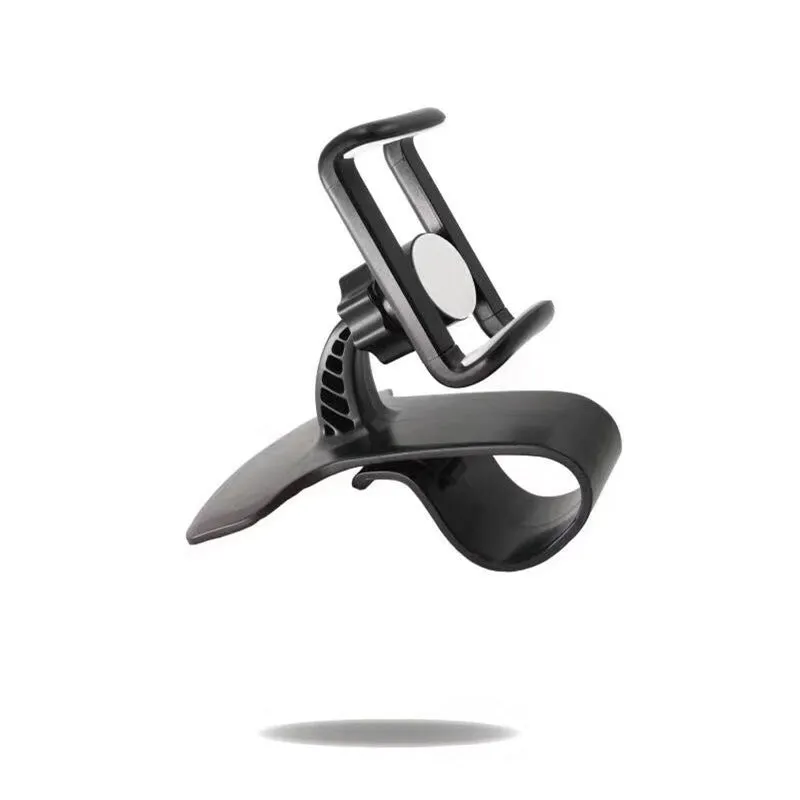 360 Degree Rotating HUD Car Mobile Phone Holder Black (color box