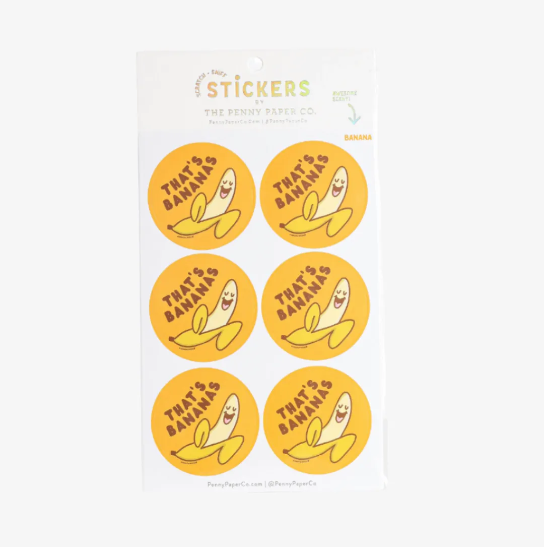Banana Scratch and Sniff Stickers