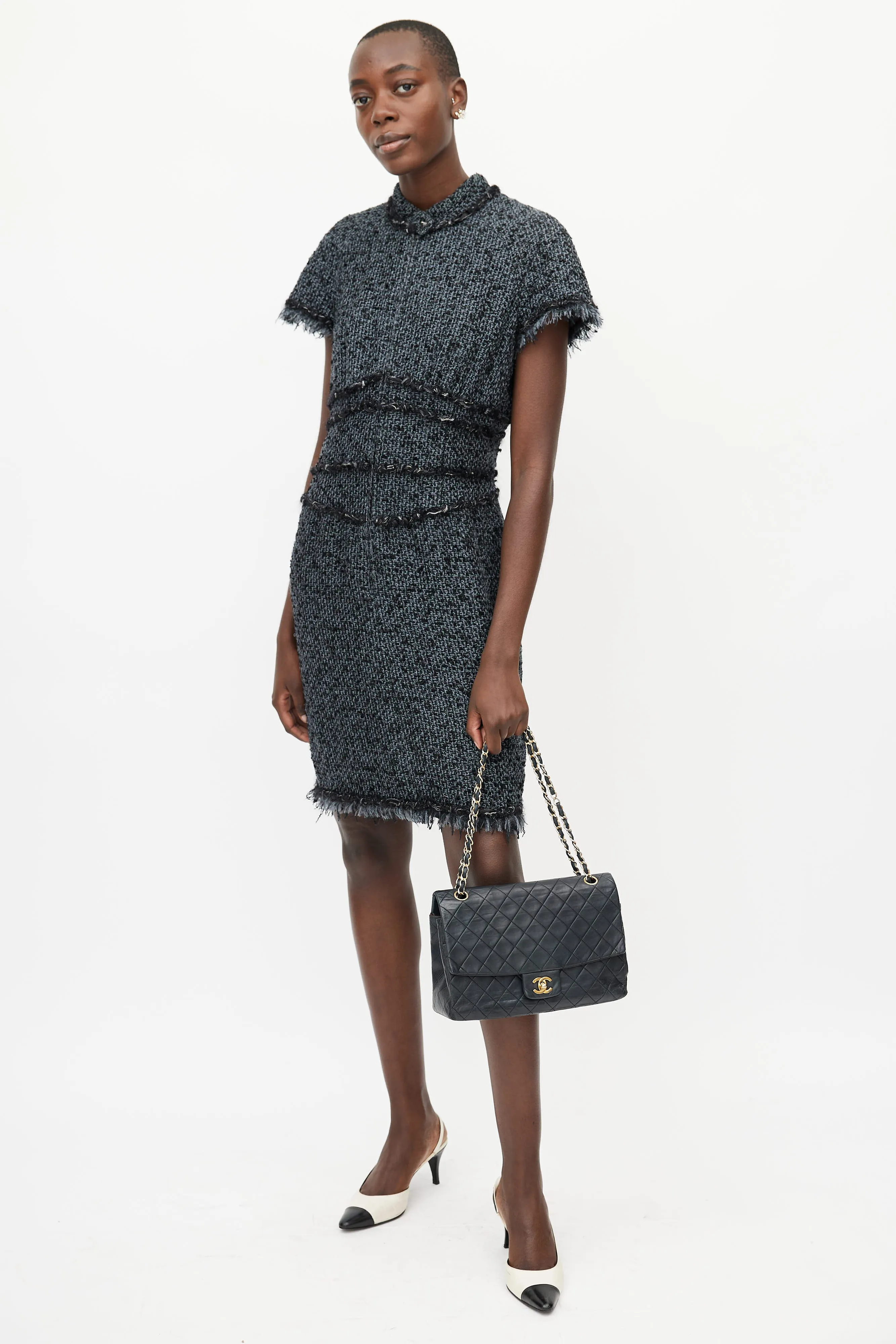 Black Classic Quilted Flap Bag