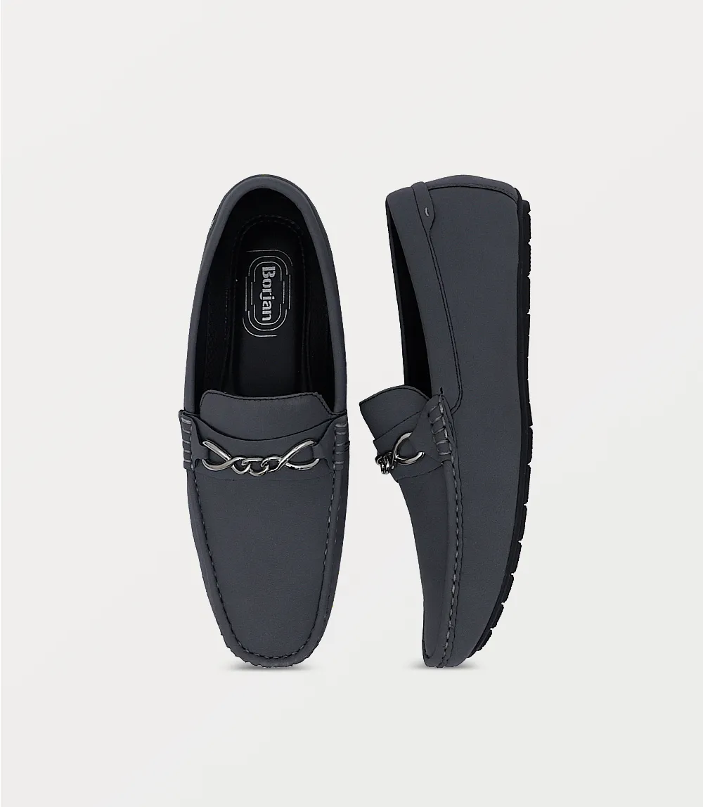 BM6787-GREY-Men Moccasin
