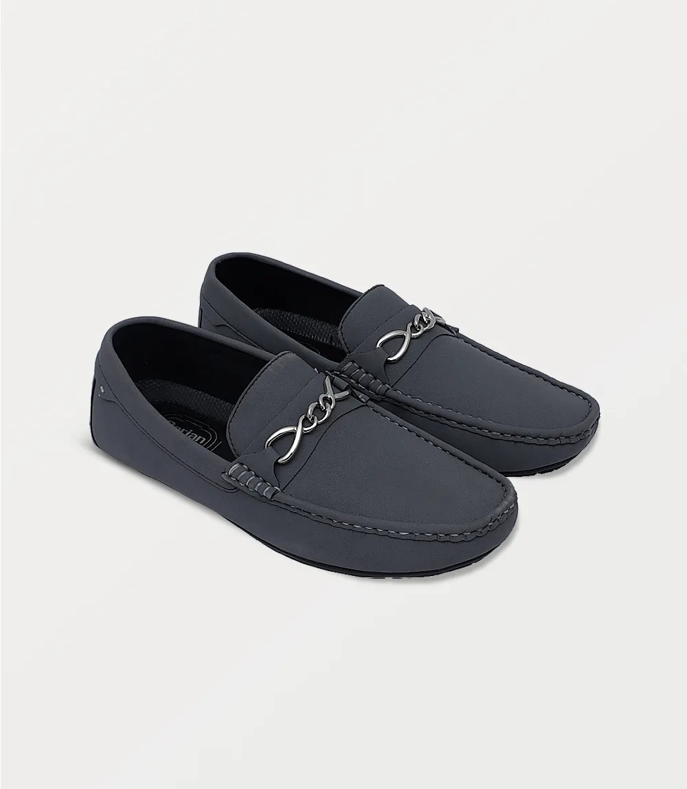 BM6787-GREY-Men Moccasin