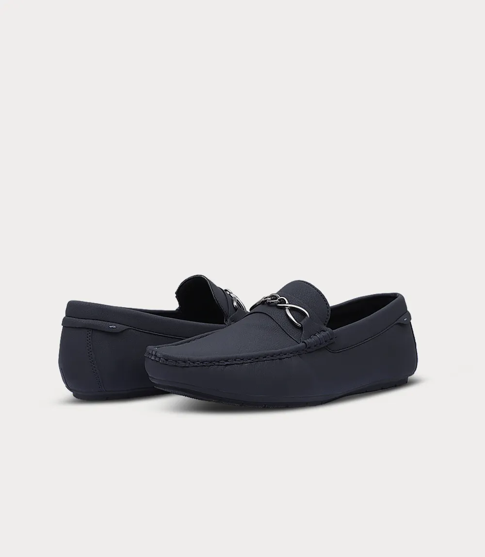 BM6787-NAVY-Men Moccasin