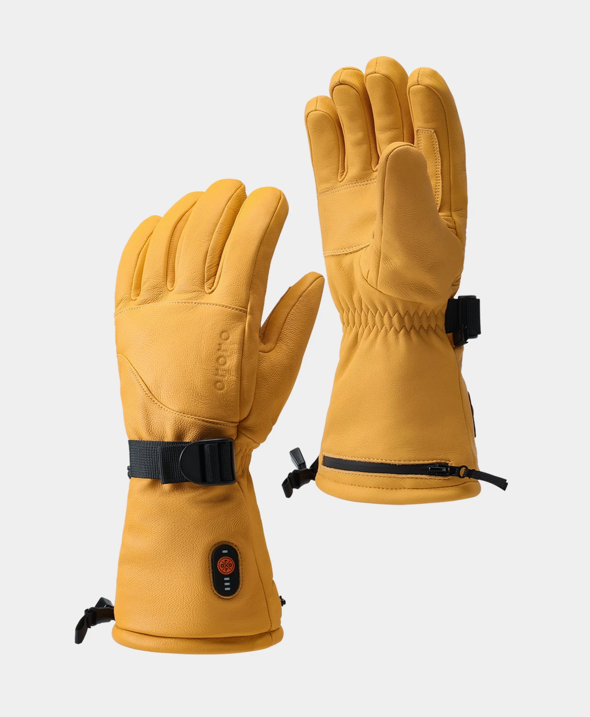 **Premium Heated Full Leather Unisex Gloves - Boise Collection**
