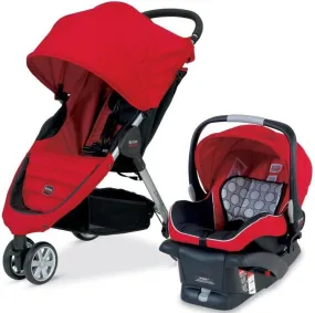 Britax B-Agile Travel System - Red - 2013