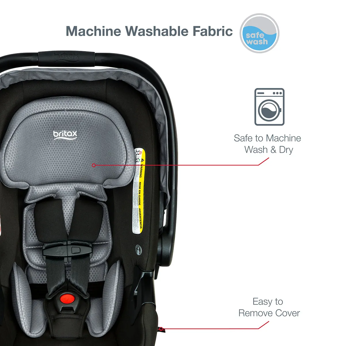 Britax B-Lively & B-Safe Gen2 FlexFit Travel System - Fog (SafeWash)