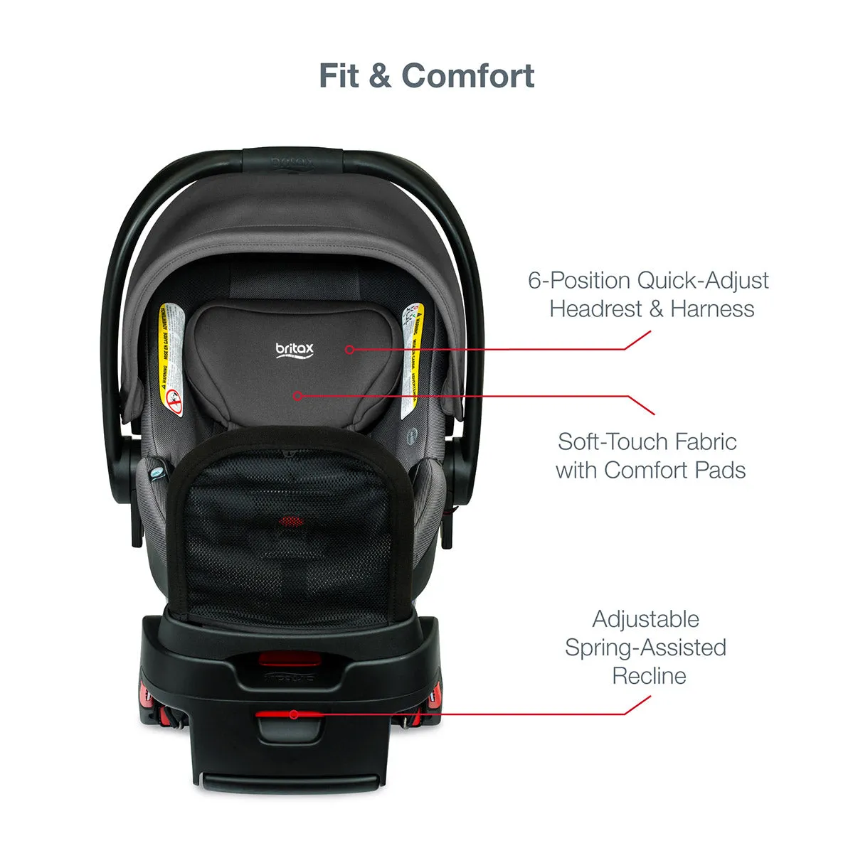 Britax B-Safe Gen2 FlexFit  Infant Car Seat - Drift (SafeWash)