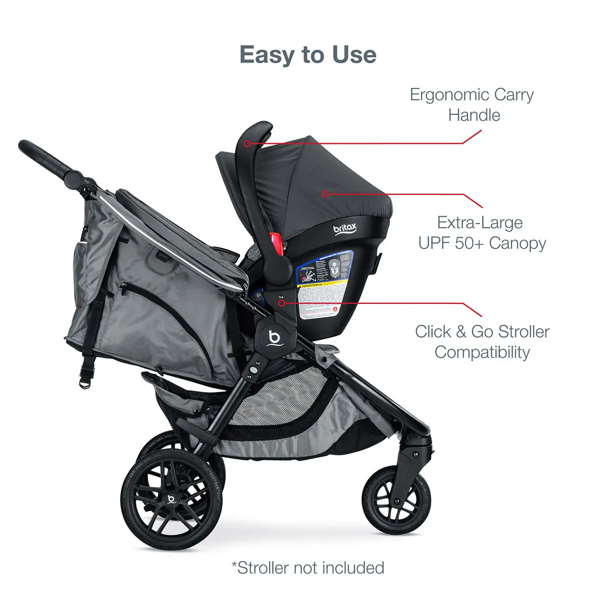Britax B-Safe Gen2 FlexFit  Infant Car Seat - Drift (SafeWash)