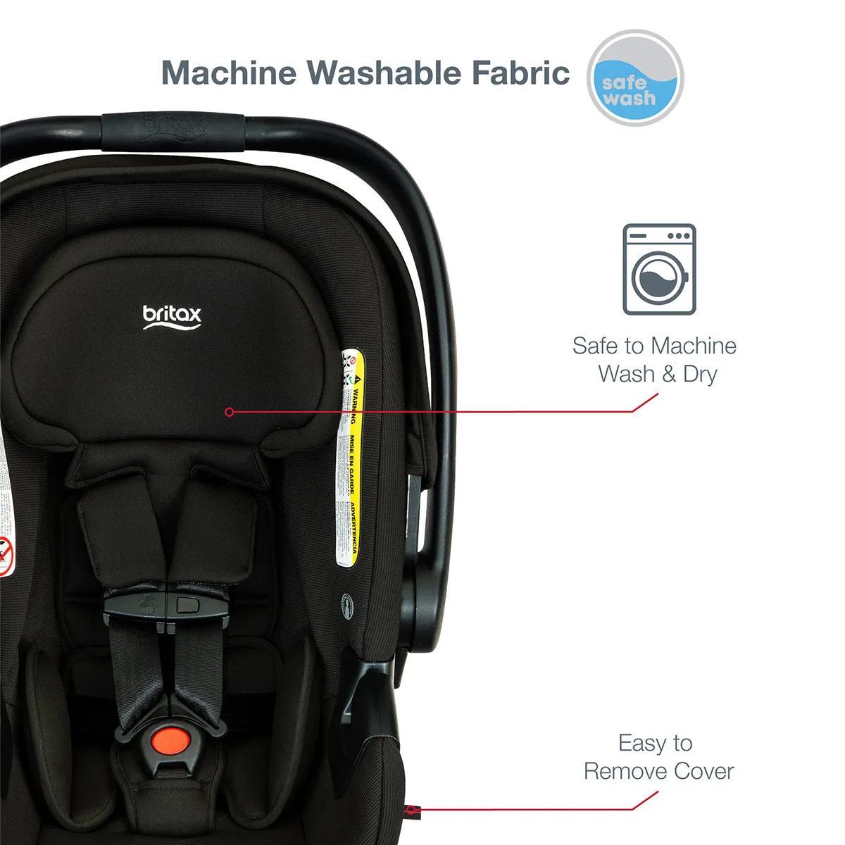Britax B-Safe Gen2 FlexFit  Infant Car Seat - Jet (SafeWash)