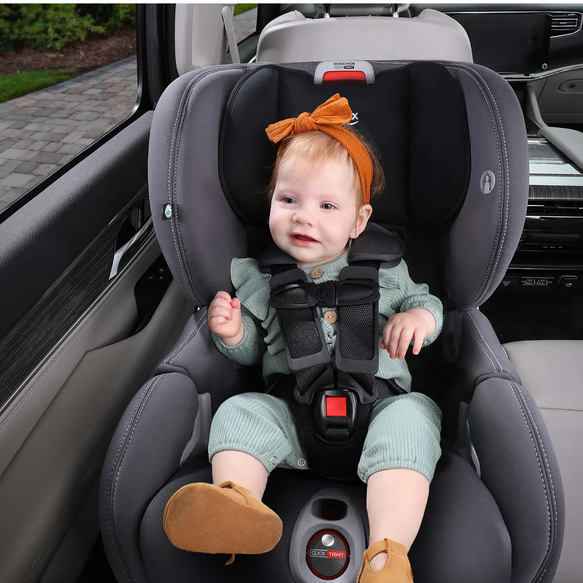 Britax Marathon Clicktight Convertible Car Seat - Mod Blue (SafeWash)