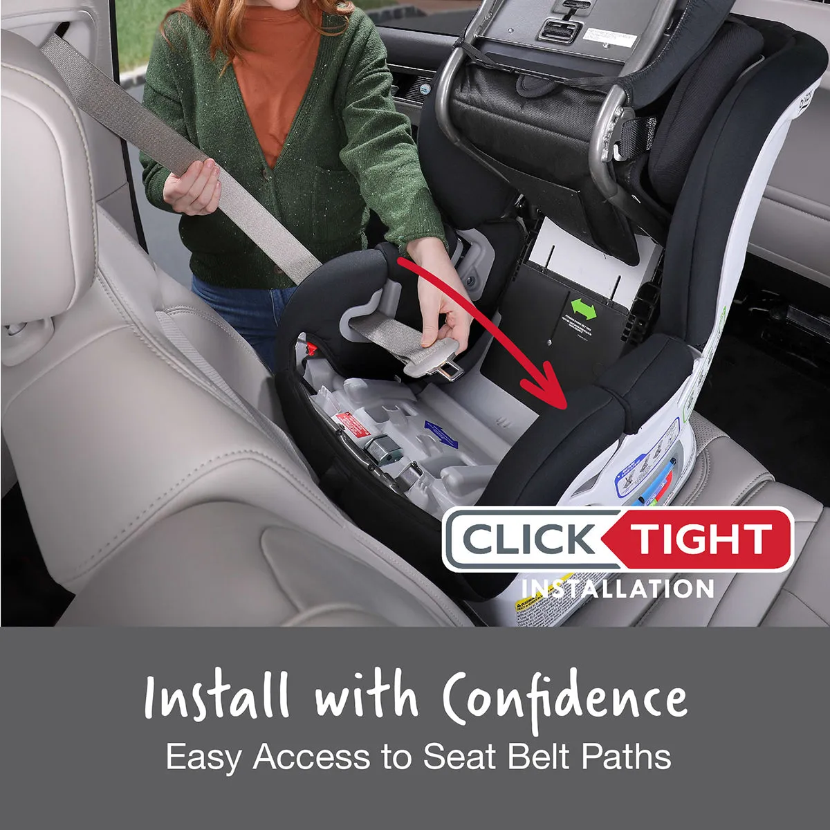 Britax Marathon Clicktight Convertible Car Seat - Mod Blue (SafeWash)