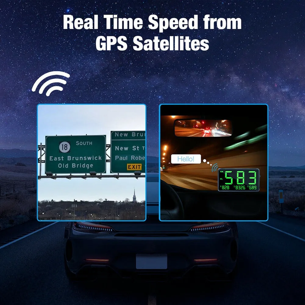 C90 Car Digital Hud Head  Up  Display Accurate Speedometer