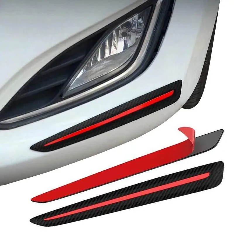 Carbon Fiber Car Bumper Scuff Protector Anti-Scratch Strips