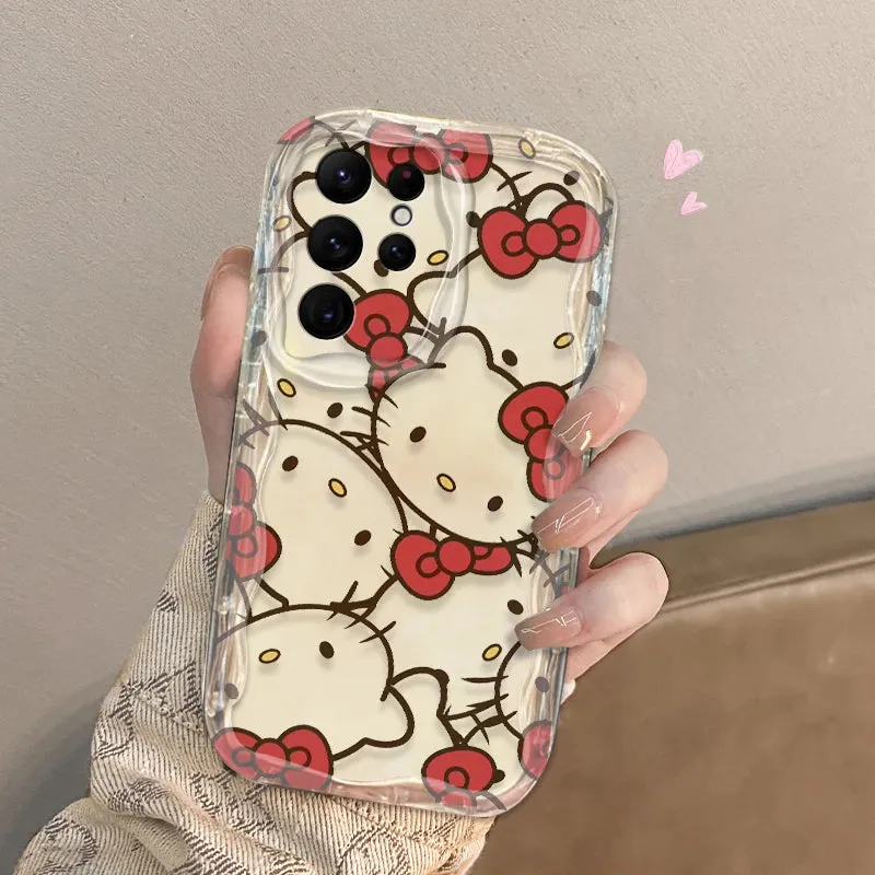 Cute Hello Kitty Cartoon Phone Case Cover for Samsung Galaxy