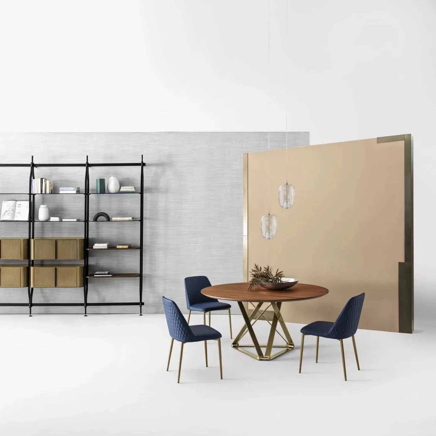 Delta Round Wood Table