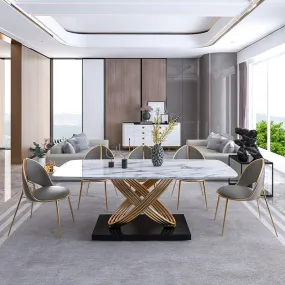 Fusion Rectangular Marble/Ceramic Table