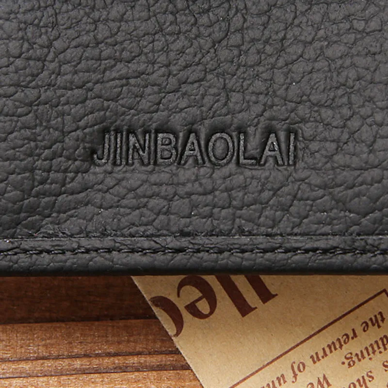 Genuine Leather Large Capacity Vintage Trifold Wallet