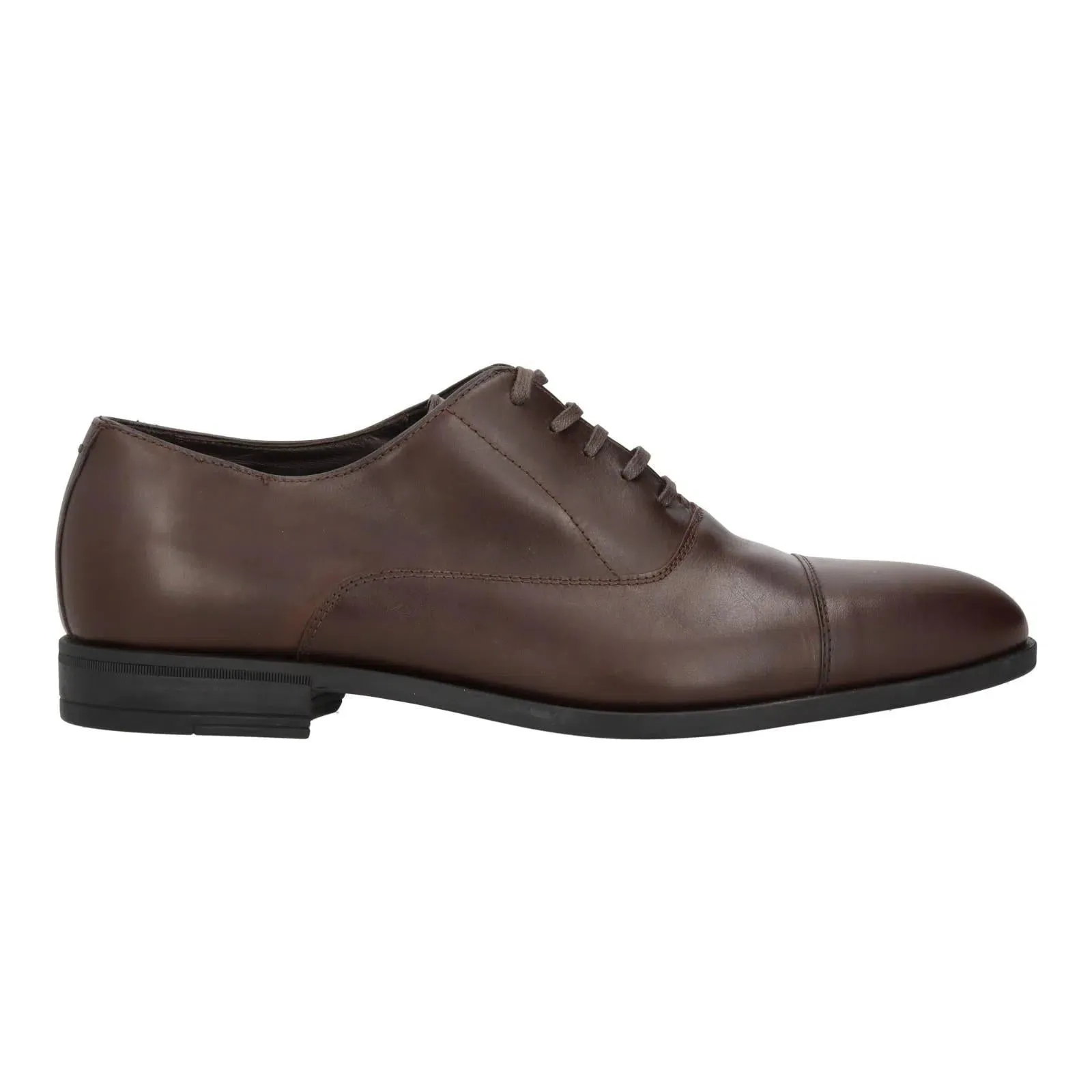 Harrys Of London Charles R Polished Leather Derby Shoe Dark Brown