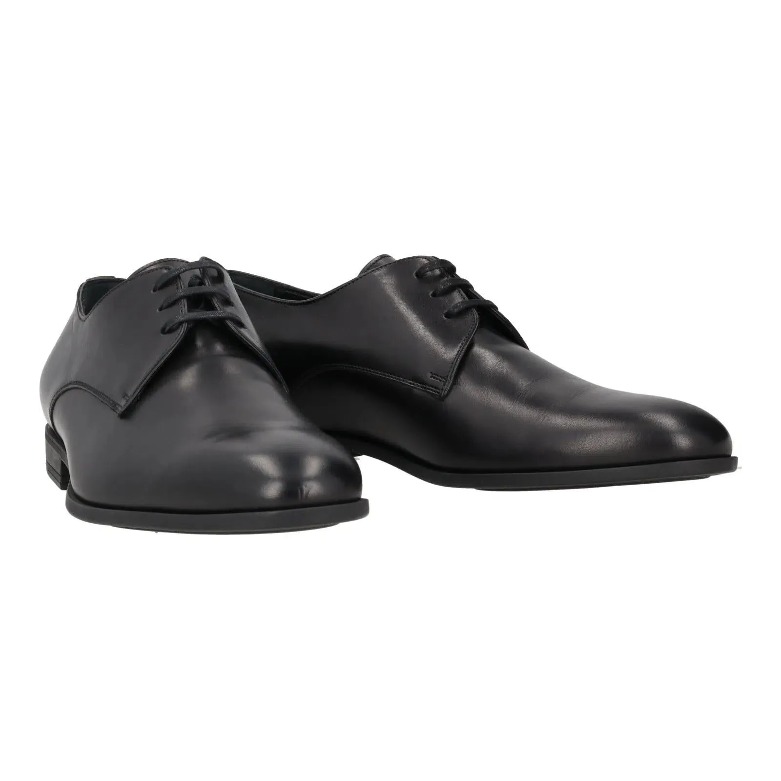 Harrys Of London Christopher R Polished Leather Derby Shoe Black