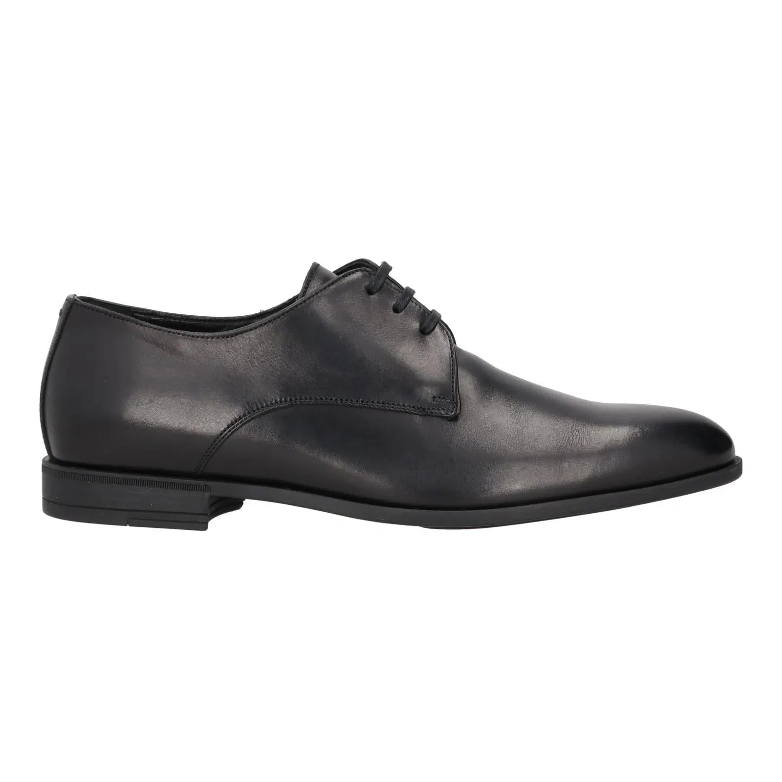 Harrys Of London Christopher R Polished Leather Derby Shoe Black