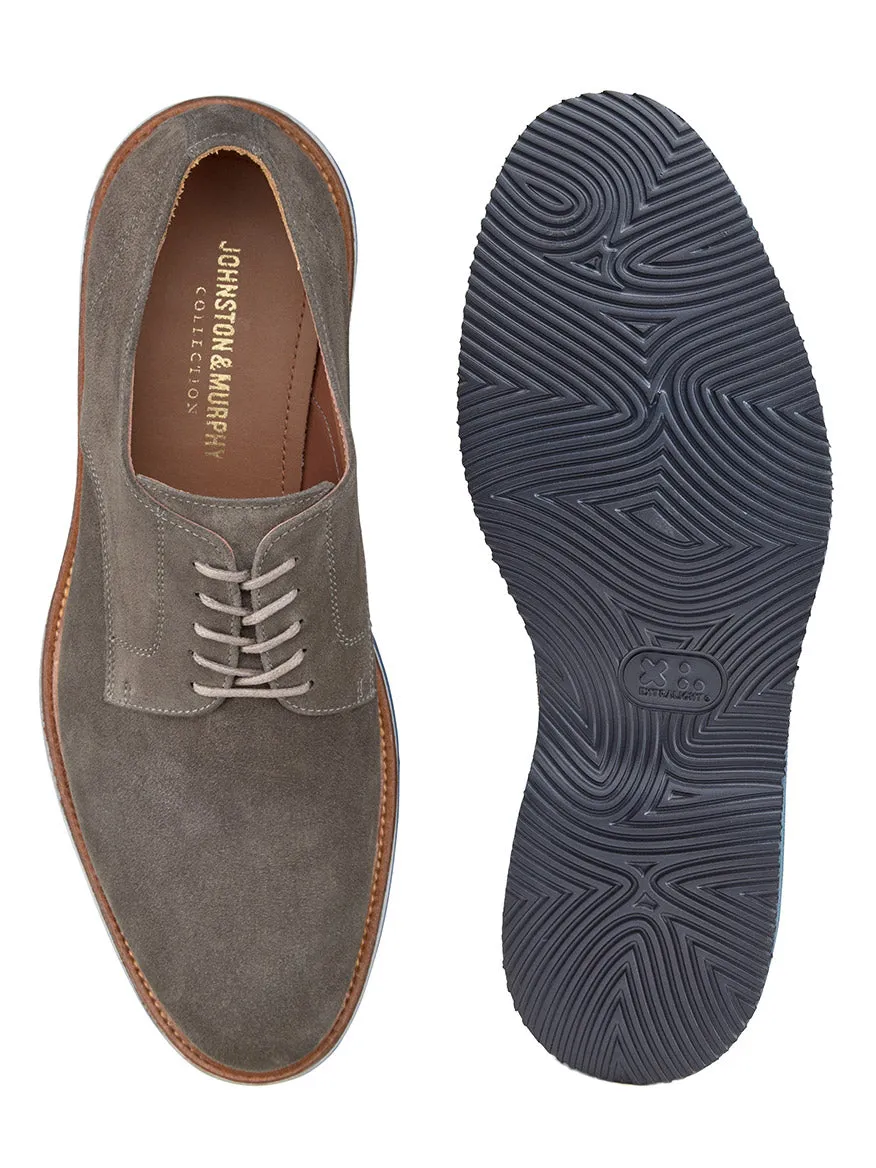 J & M Collection Jenson Plain Toe in Grey Italian Suede
