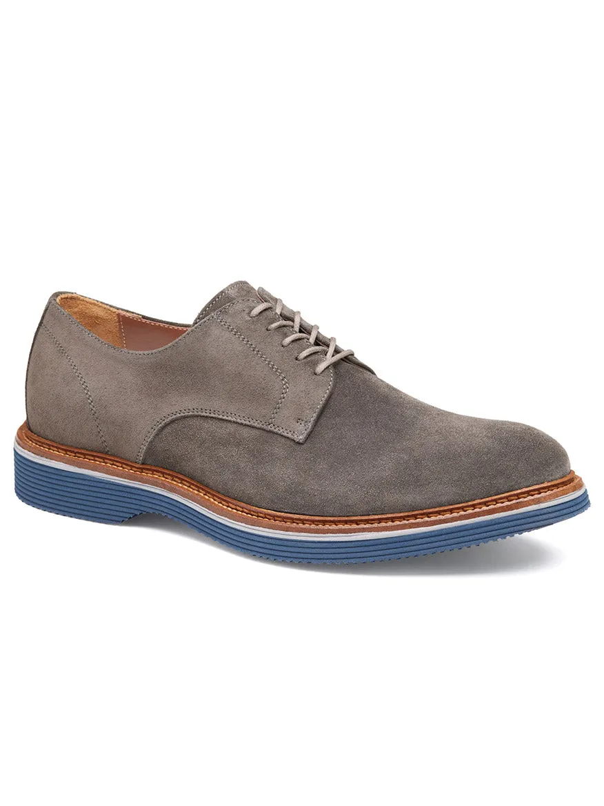 J & M Collection Jenson Plain Toe in Grey Italian Suede