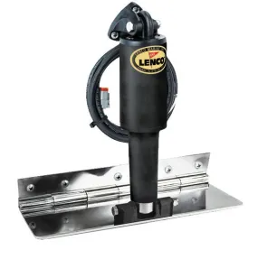 Lenco 4"x12" Limited Space Trim Tab Kit 12v Polished Finish