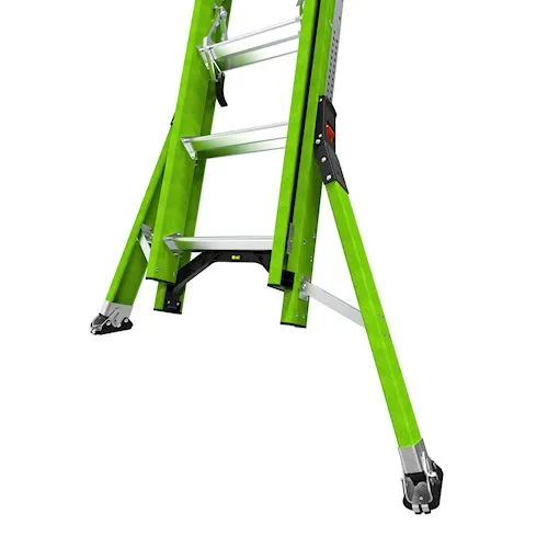 Little Giant Ladders 20' SumoStance Systems Extension Ladder, Fiberglass, Type 1A, 300lbs. rated