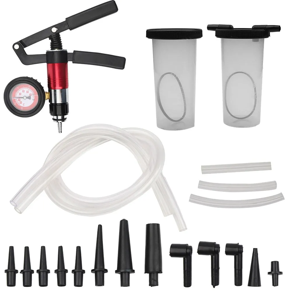 Manual Brake Clutch Bleeder Kit Hand Held Vacuum and Pressure