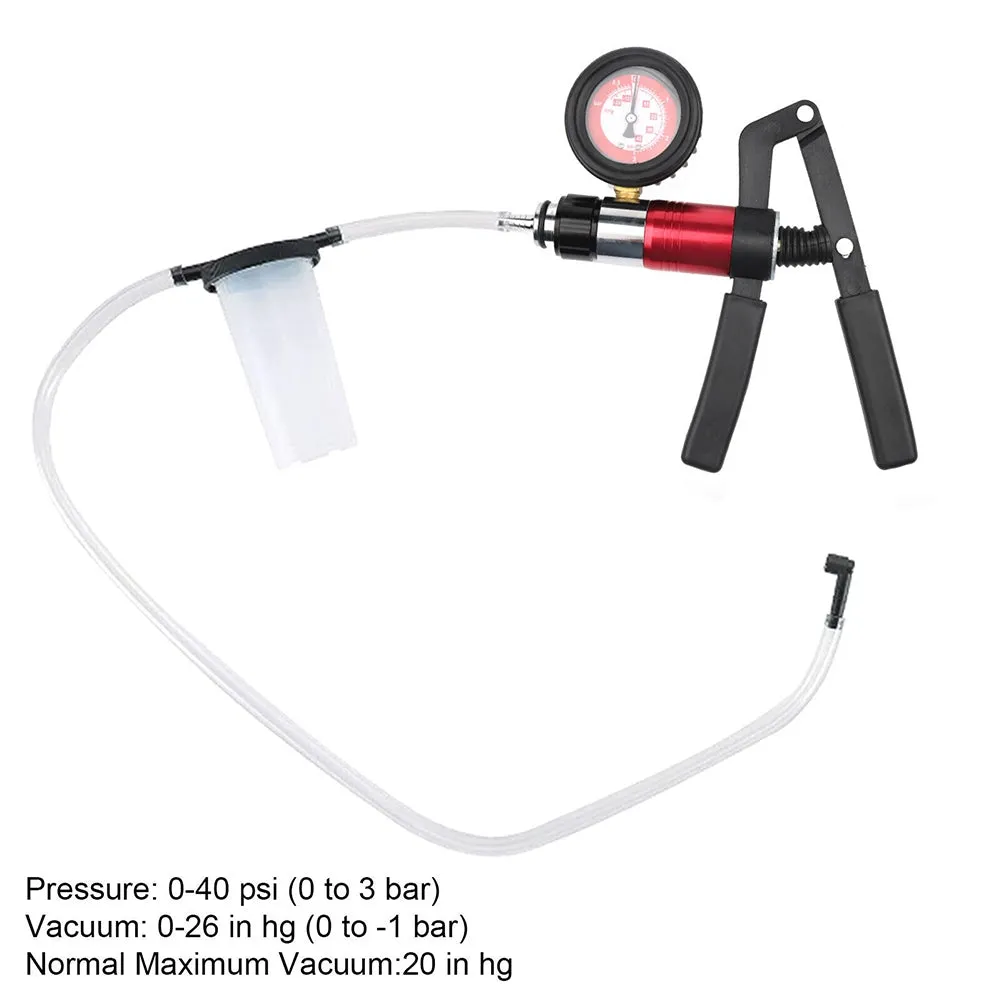 Manual Brake Clutch Bleeder Kit Hand Held Vacuum and Pressure