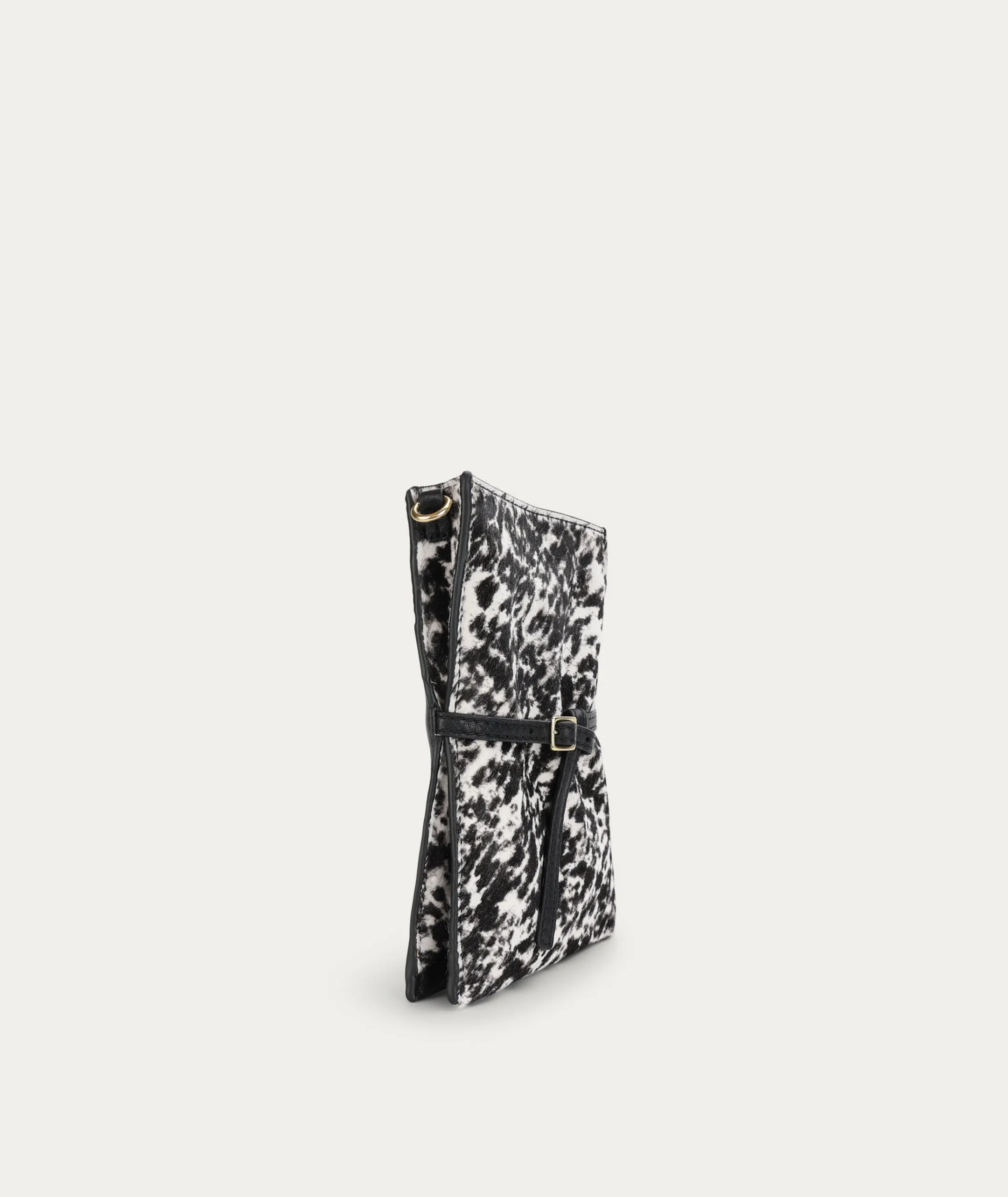 Mr Penny Pouchette - Graphite Calf Hair