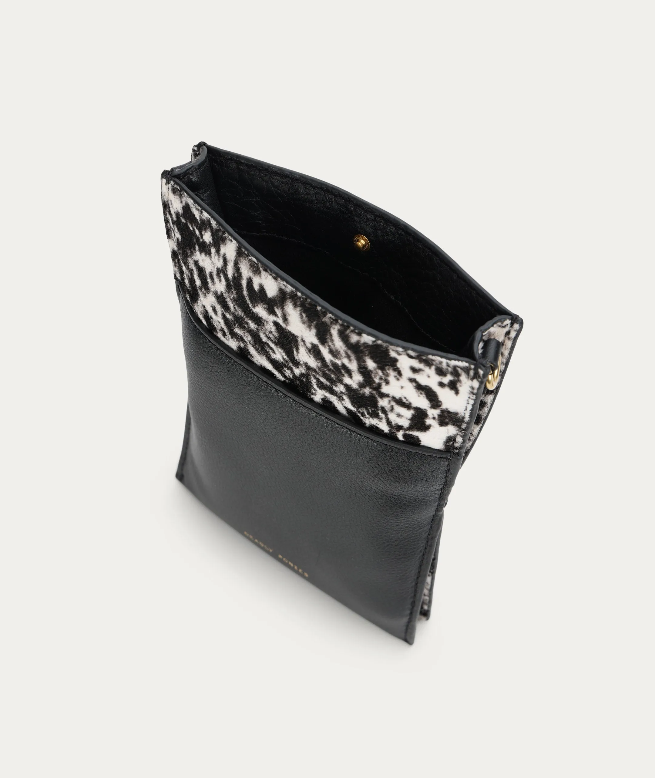 Mr Penny Pouchette - Graphite Calf Hair