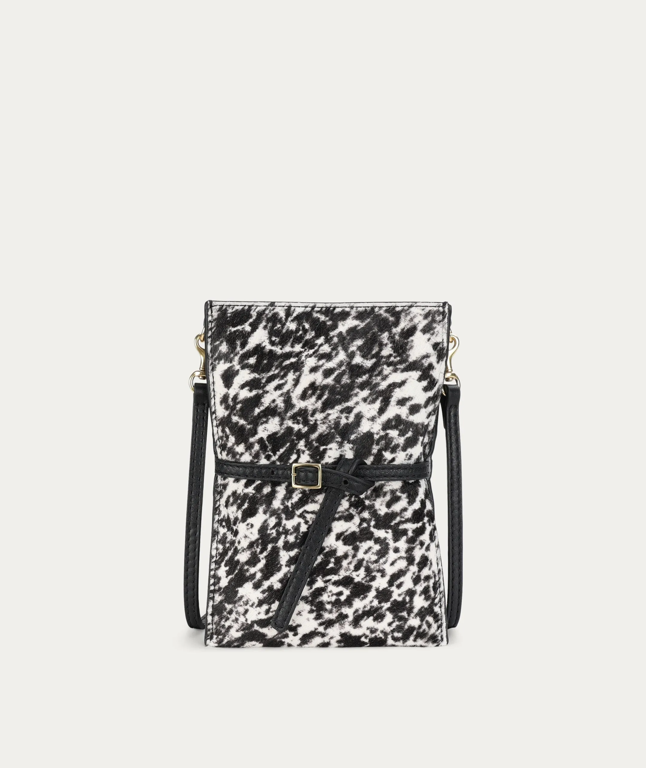 Mr Penny Pouchette - Graphite Calf Hair