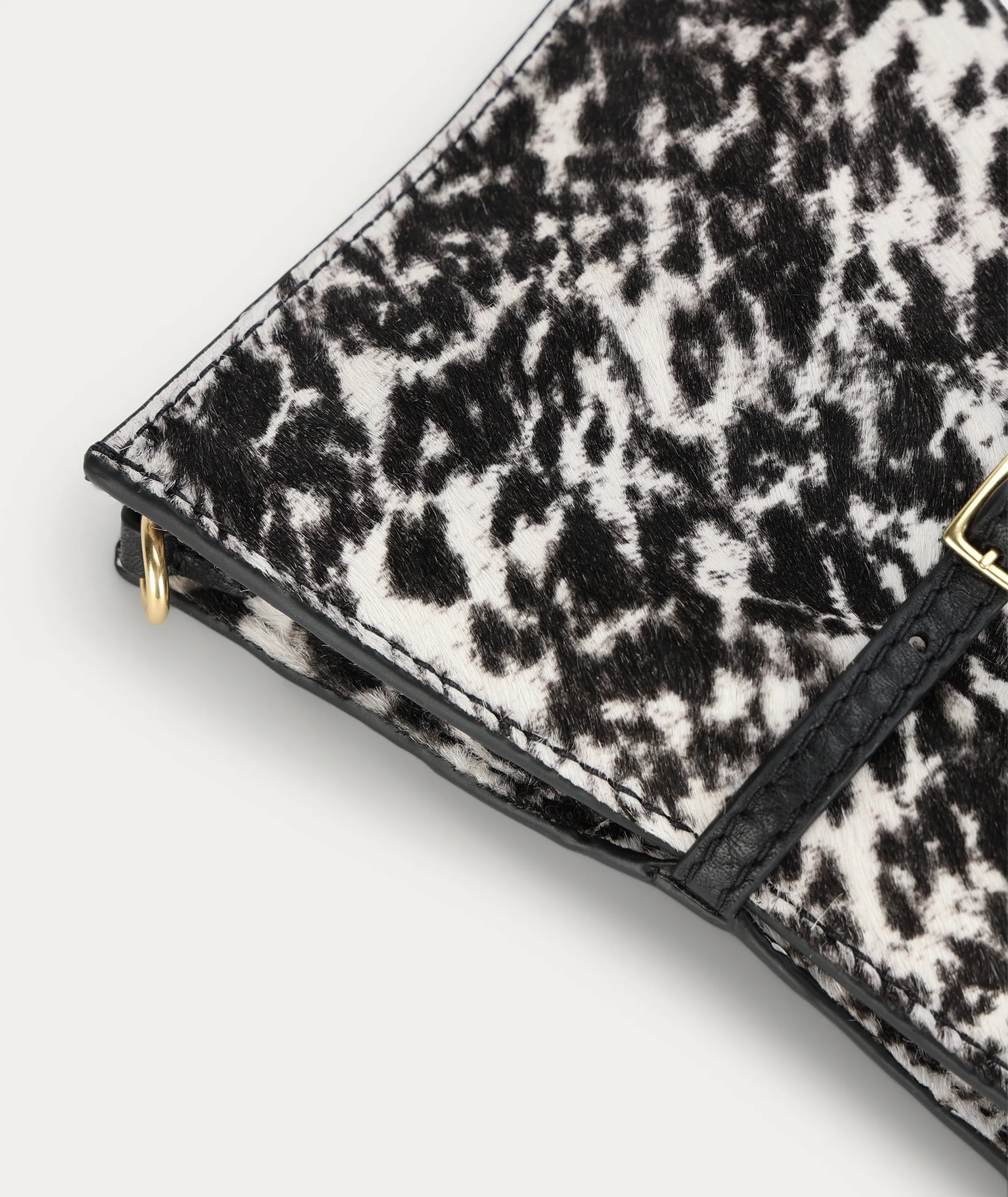 Mr Penny Pouchette - Graphite Calf Hair