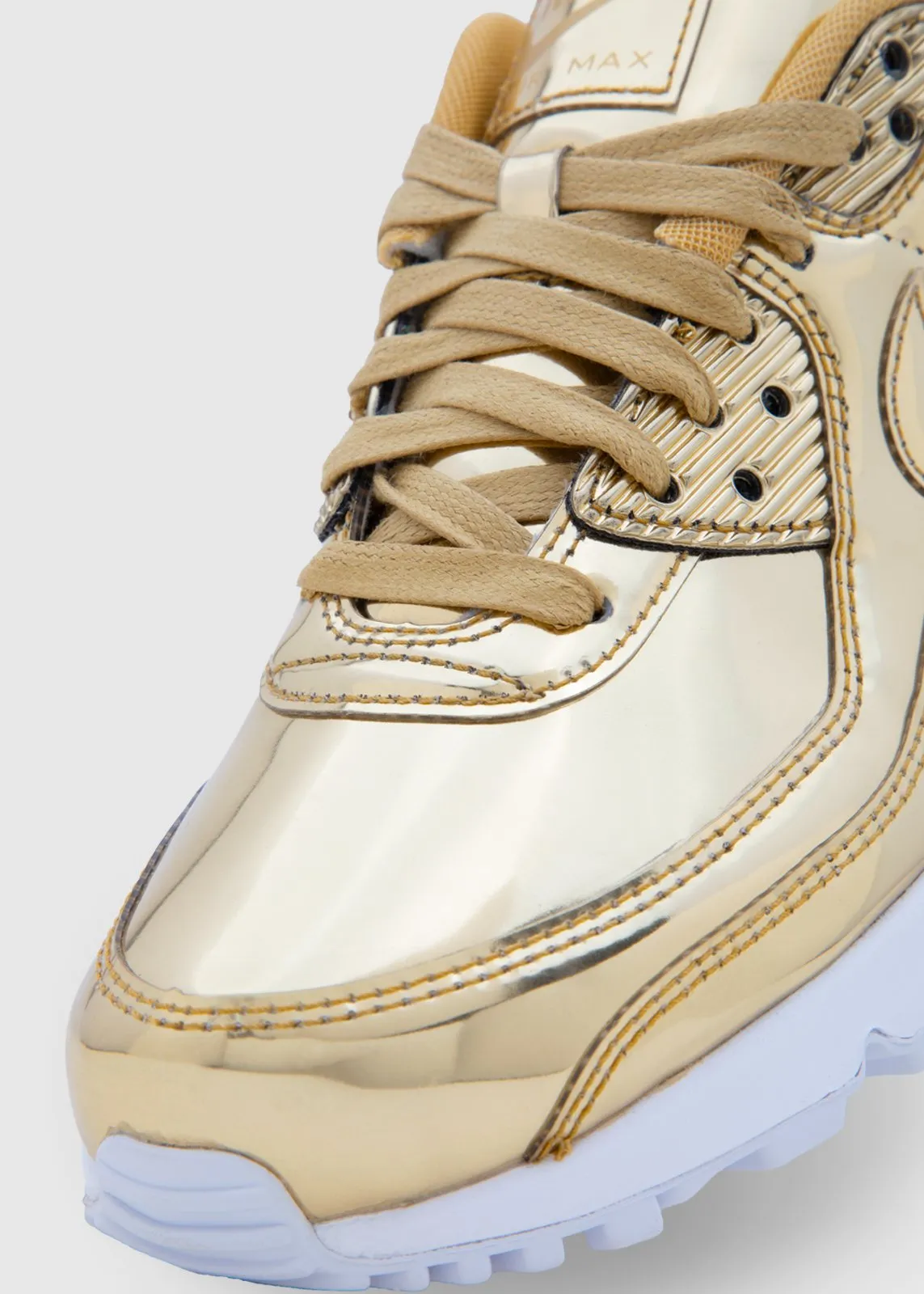 NIKE: WOMEN'S AIR MAX 90 "METALLIC GOLD" [GOLD]