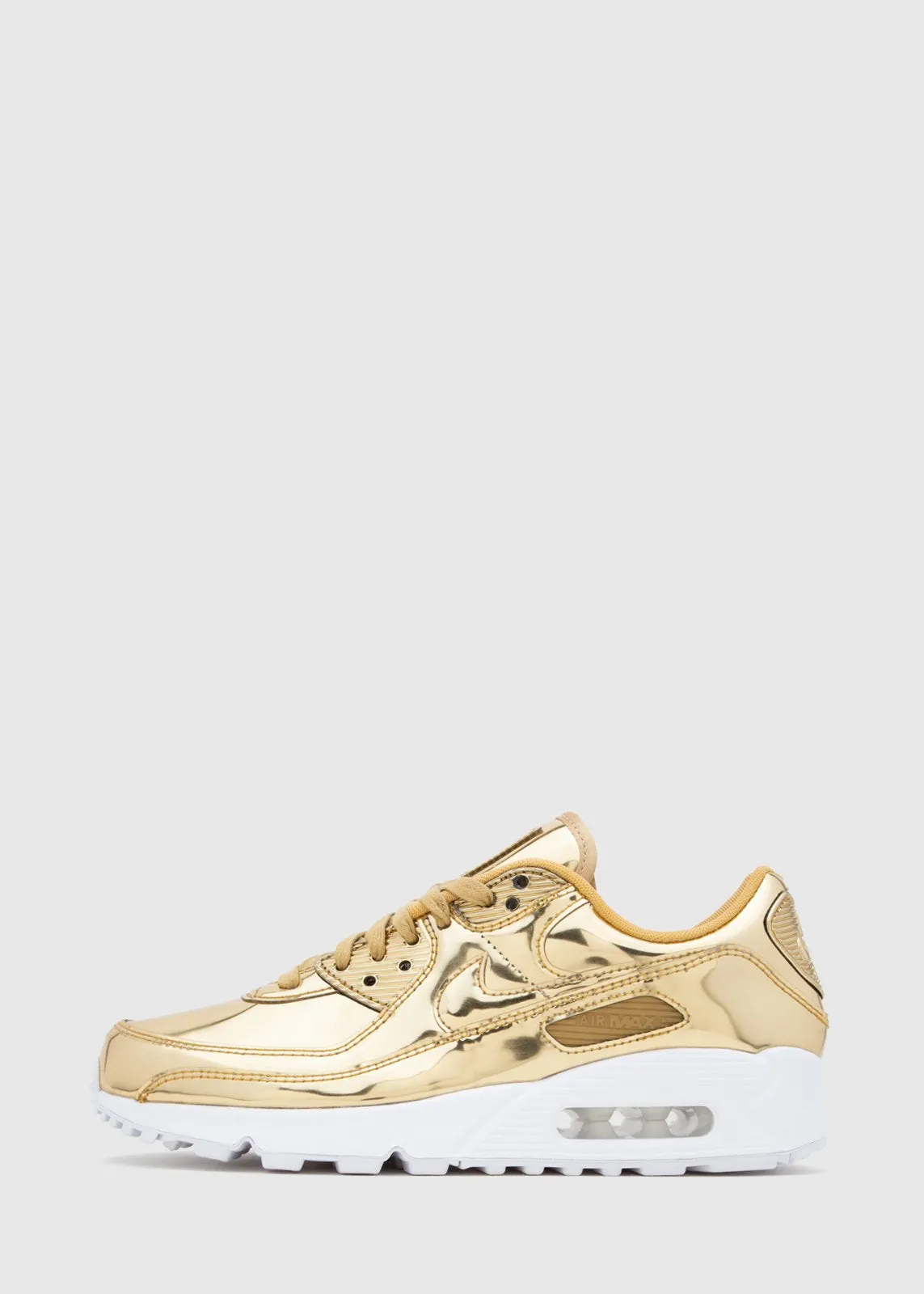 NIKE: WOMEN'S AIR MAX 90 "METALLIC GOLD" [GOLD]