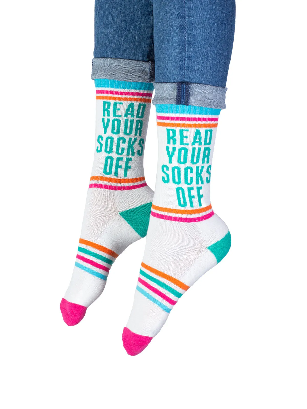Read Your Socks Off gym socks