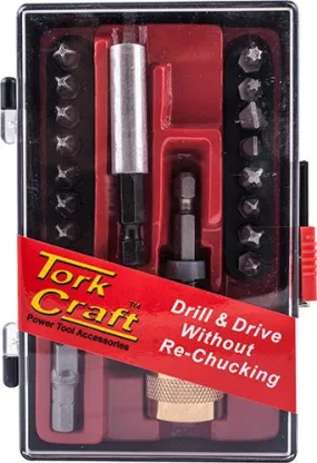 S/DRIVING BIT SET 19PCE WITH EVEN PILOT